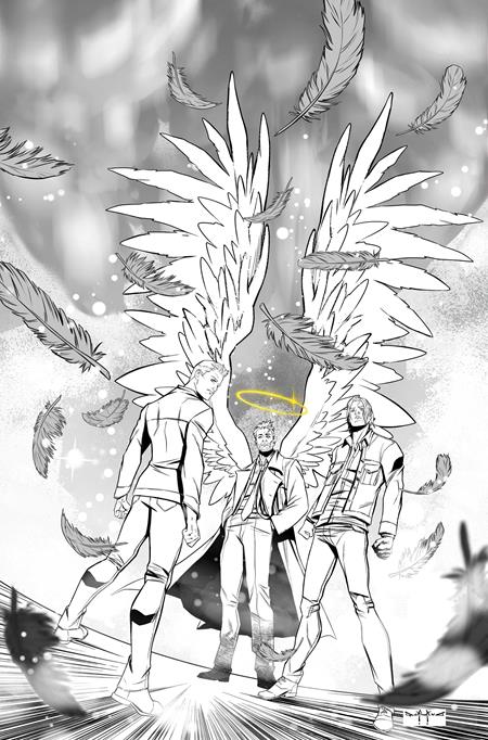 SUPERNATURAL SPECIAL CASTIEL #1 (ONE SHOT) CVR I INC 1:15 PASQUALE QUALANO LINE ART VIRGIN VAR (Limit 1 Per Customer) (rel:06/10)
