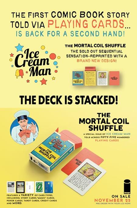 ICE CREAM MAN THE MORTAL COIL SHUFFLE CARD (NEW EDITION) (MR) (Limit 2 Per Cover) (rel:11/25)