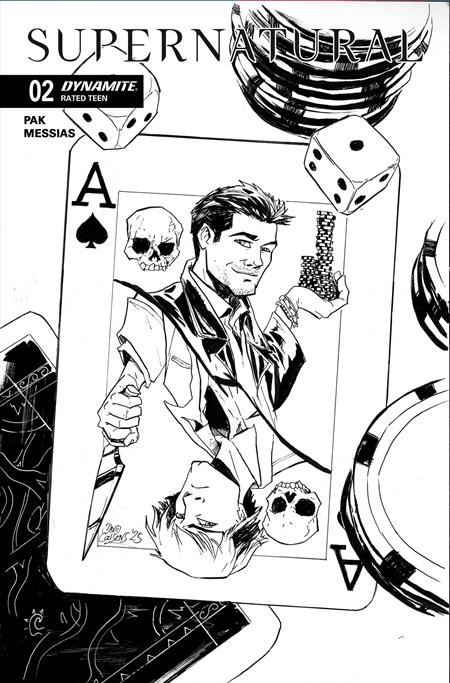 SUPERNATURAL #2 CVR K INC 1:7 DAVID COUSENS LINE ART FOC BONUS VAR (Limit 1 Per Customer) (rel:11/26)