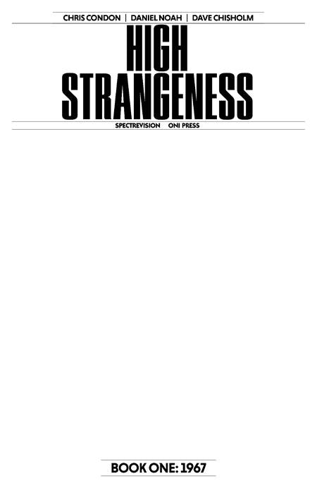 HIGH STRANGENESS #1 (OF 5) (Limit 2 Per Cover) (rel:10/08)