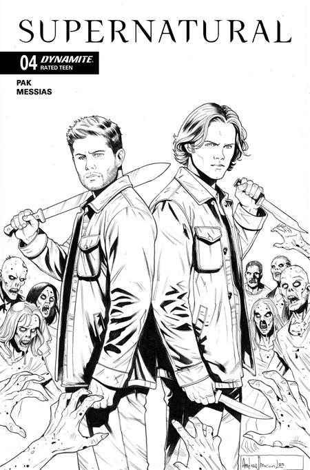 SUPERNATURAL #4 CVR F INC 1:10 ANDREA BROCCARDO LINE ART VAR (Limit 1 Per Customer) (rel:01/14)