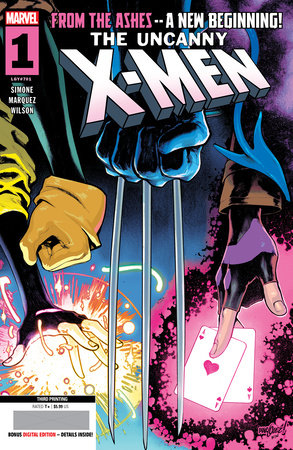 UNCANNY X-MEN #1 DAVID MARQUEZ 3RD PRINTING VARIANT (rel:02/05)~