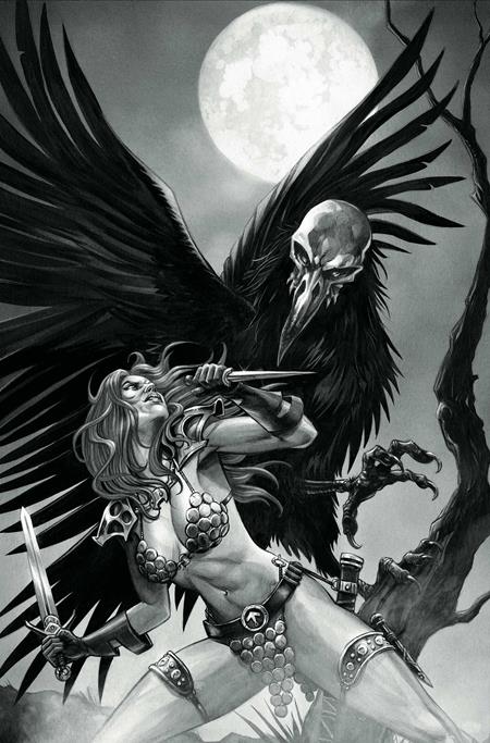 RED SONJA SHE DEVIL WITH A SWORD #7 CVR N INC 1:7 MIKE ROOTH B&W VIRGIN VAR (Limit 1 Per Customer) (rel:11/11)