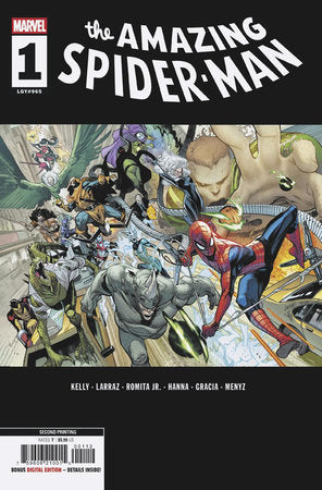 AMAZING SPIDER-MAN #1 PEPE LARRAZ 2ND PRINTING VARIANT (Limit 2 Per Cover) (rel:05/21)~