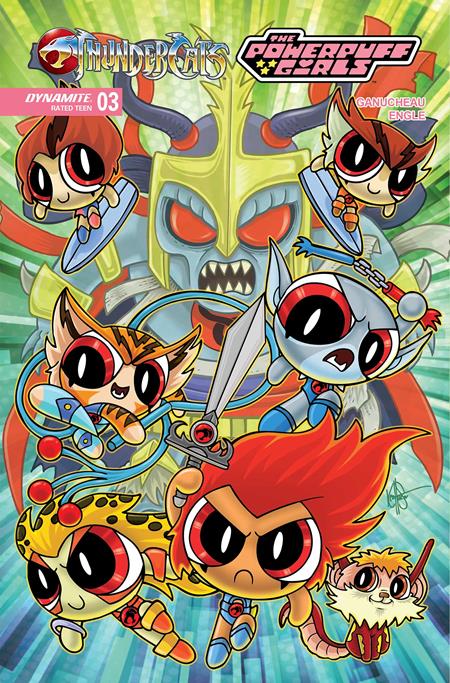THUNDERCATS POWERPUFF GIRLS #3 CVR K FOC BONUS KEN HAESER ORIGINAL VAR (Limit 2 Per Cover) (rel:09/03)