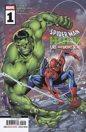SPIDER-MAN/HULK: FIRE AND BRIMSTONE #1 MARCO CHECCHETTO 2ND PRINTING VARIANT (Limit 2 Per Cover) (rel:09/30)
