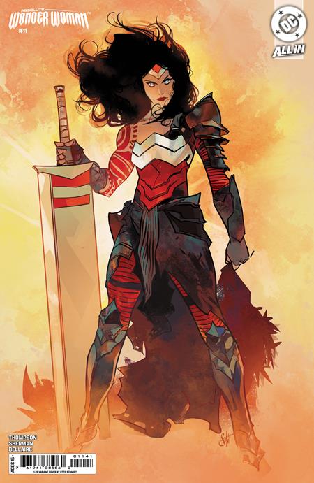 ABSOLUTE WONDER WOMAN #11 CVR D INC 1:25 OTTO SCHMIDT CARD STOCK VAR (rel:08/27)