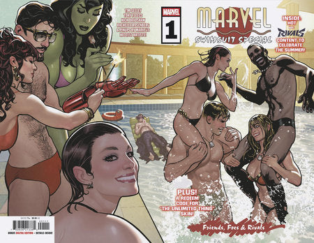 MARVEL SWIMSUIT SPECIAL: FRIENDS, FOES & RIVALS #1 (Limit 2 Per Cover) (rel:07/09)~