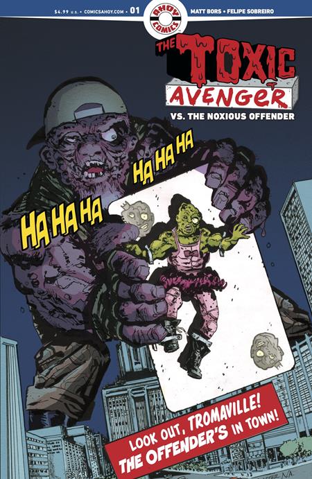 TOXIC AVENGER VS THE NOXIOUS OFFENDER #1 (OF 5) (Limit 1 Per Customer) CVR B 3 COPY GREG SCOTT CLASSIC COVERS HOMAGE UNLOCK VAR (MR) (rel:10/07)