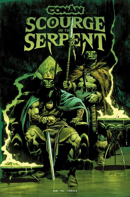 CONAN THE BARBARIAN SCOURGE OF THE SERPENT TP VOL 01 DIRECT MARKET EDITION ROBERTO DE LA TORRE GLOW IN THE DARK CVR (MR) (Limit 1 Per Cover) (rel:05/06)