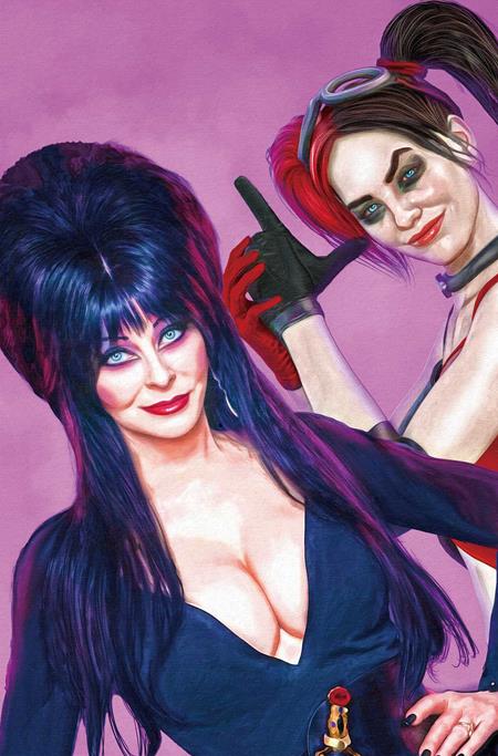 HARLEY QUINN X ELVIRA #1 CVR ZA INC 1:15 MARK SPEARS PINK VIRGIN FOC BONUS VAR (rel:10/01)