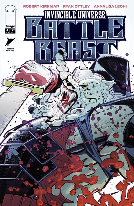 INVINCIBLE UNIVERSE BATTLE BEAST #4 2ND PTG (Limit 2 Per Cover) (rel:11/19)~