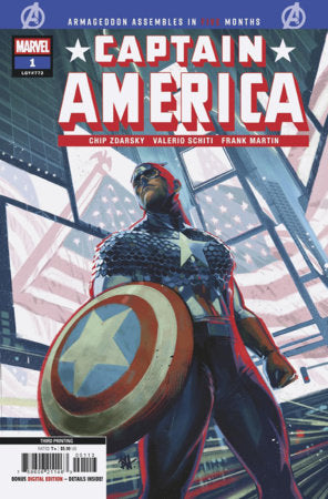 CAPTAIN AMERICA #1 BEN HARVEY 3RD PRINTING VARIANT (Limit 2 Per Cover) (rel:01/28)