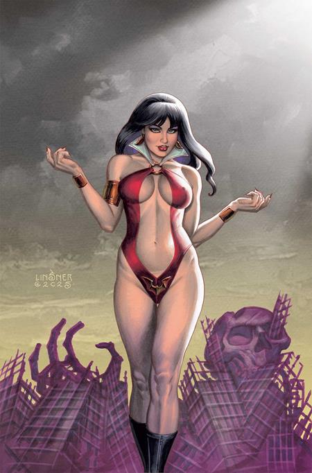 VAMPIRELLA ARMAGEDDON #8 CVR G INC 1:10 JOSEPH MICHAEL LINSNER VIRGIN VAR (Limit 1 Per Customer) (rel:02/18)