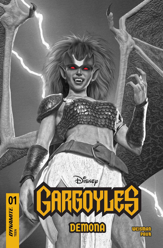GARGOYLES DEMONA #1 CVR U INC 1:7 MARK SPEARS B&W VAR (Limit 2 Per Cover) (rel:07/16)~