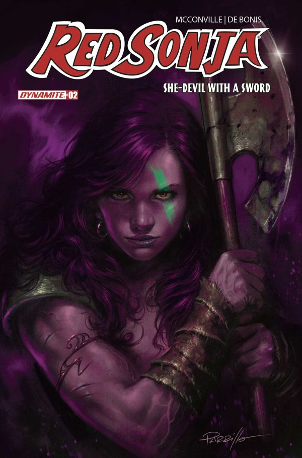 RED SONJA SHE DEVIL WITH A SWORD #2 CVR M LUCIO PARRILLO ULTRAVIOLET VAR (Limit 1 Per Cover) (rel:06/03)