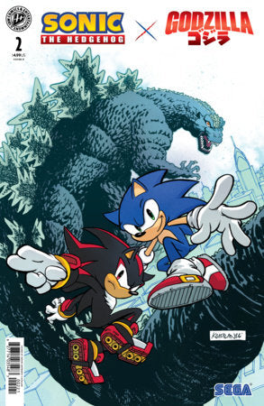 Sonic the Hedgehog x Godzilla #2 (Limit 2 Per Cover) (rel:09/02)