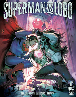 DF SUPERMAN VS LOBO #1 ELITE GOLD SIGNATURE SERIES SIGNED BY TIM SEELEY AND SARAH BEATTIE (MR) (Limit 1 Per Customer) (rel:11/26)