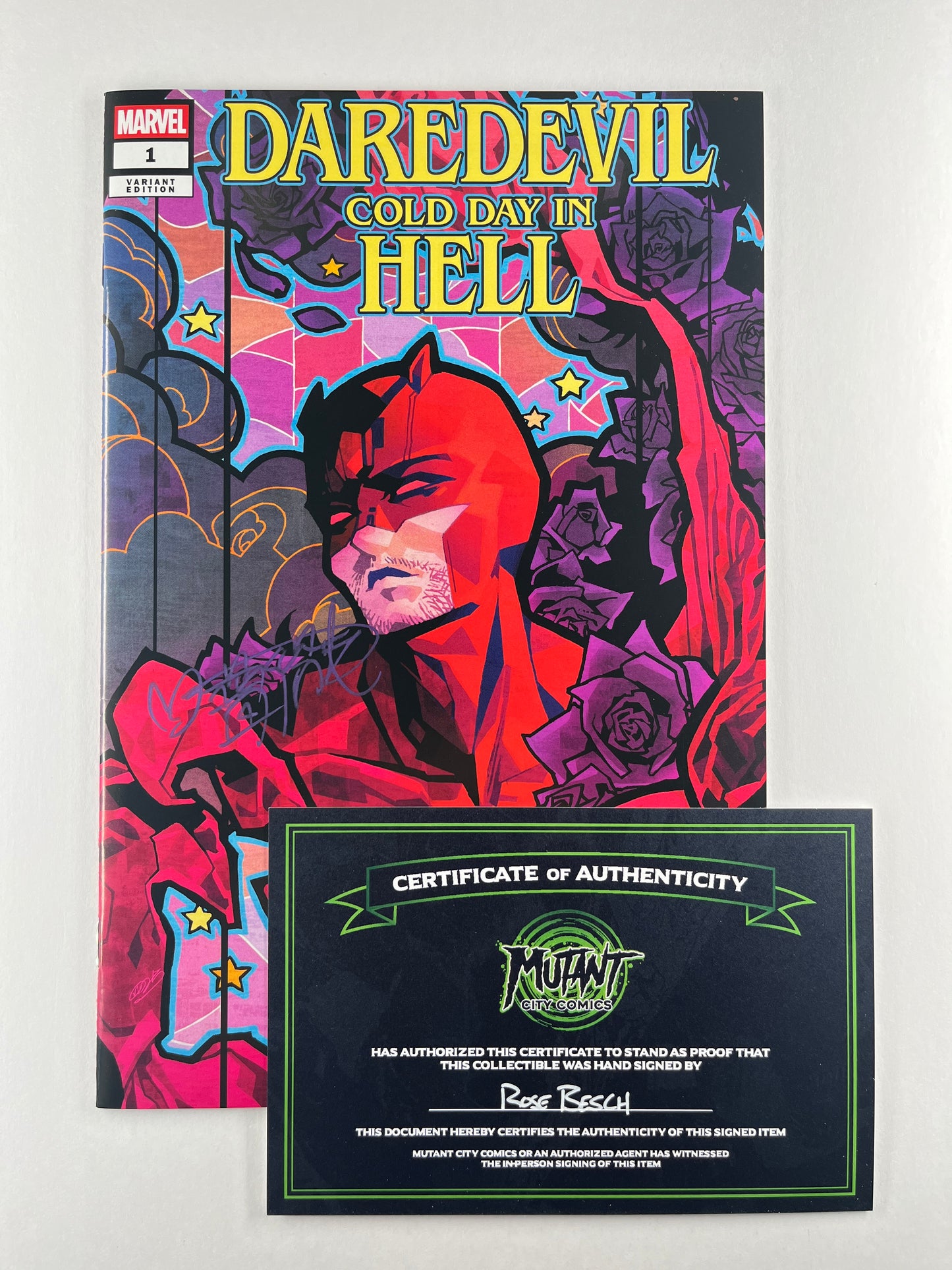 Daredevil: Cold Day in Hell #1 Rose Besch Daredevil Variant (Signed by Rose Besch)