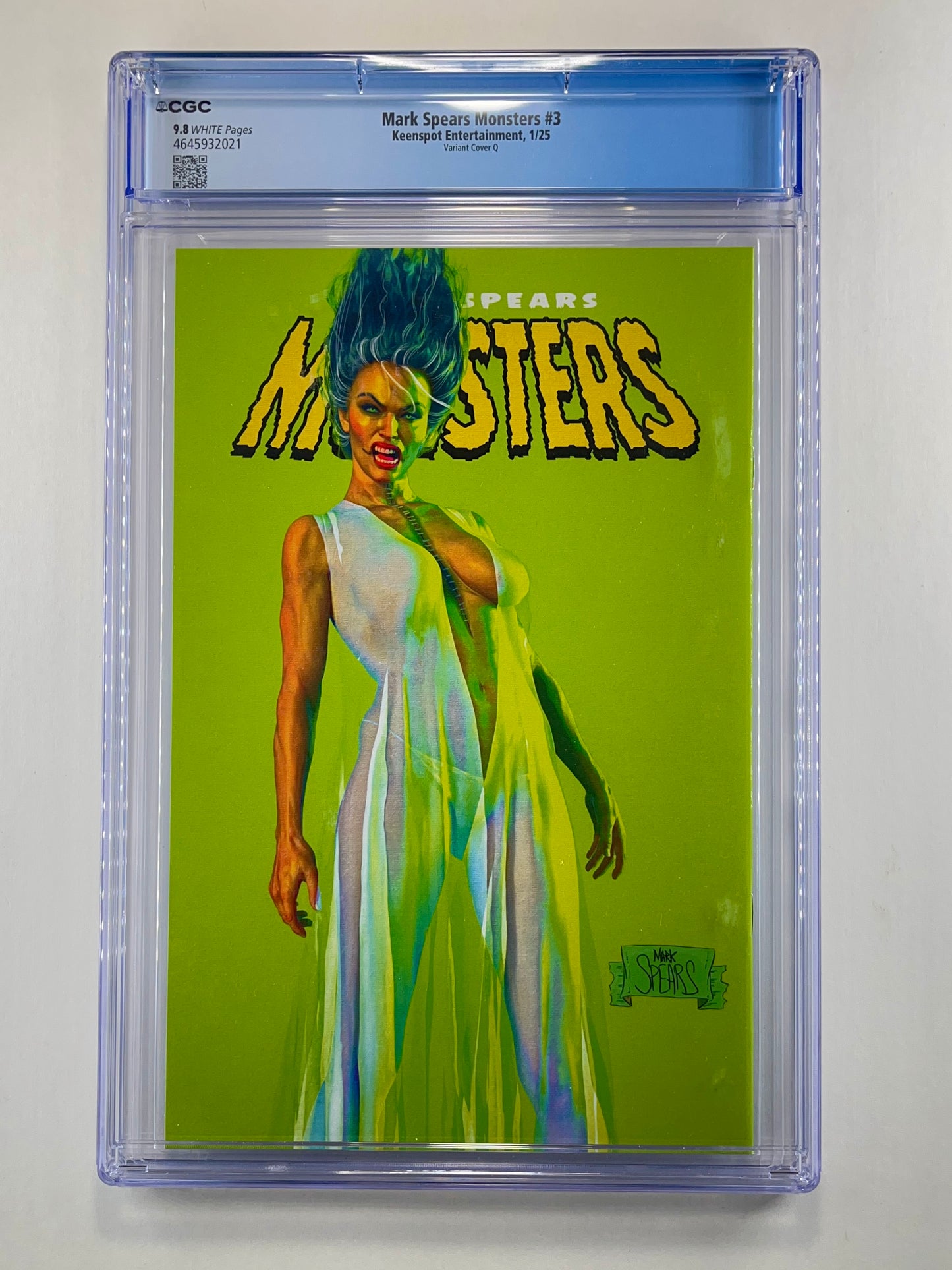 Mark Spears Monsters #3 Bird City Comics Mark Spears Variant Q CGC 9.8 (Jan 2025)