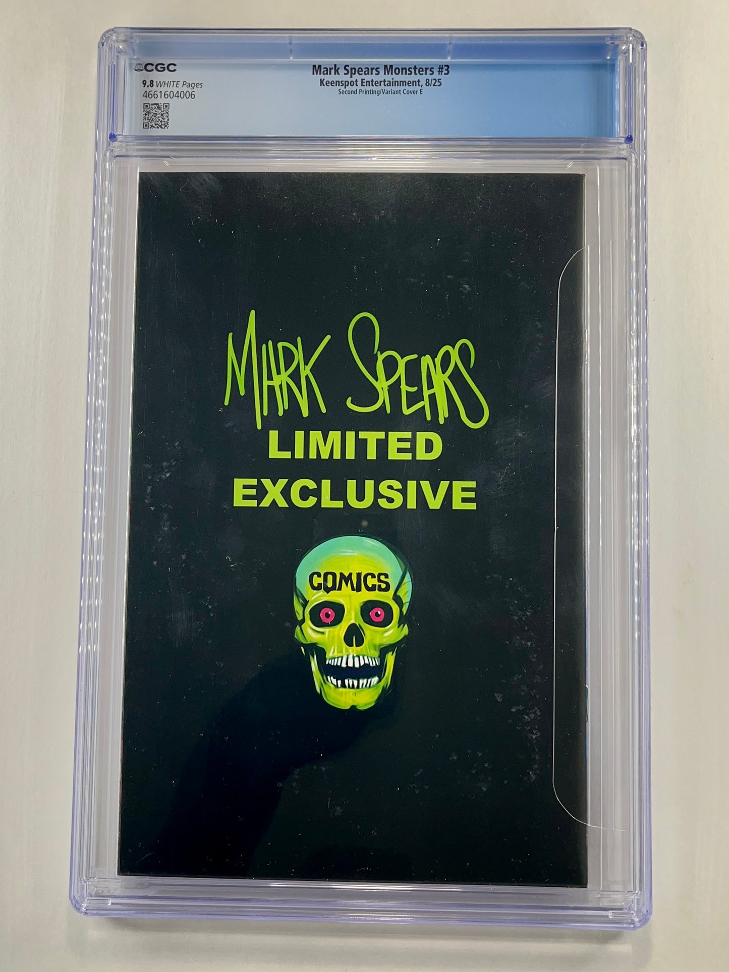 MARK SPEARS MONSTERS #3 2ND PRINT CVR E FARLEYCON EXCLUSIVE LIMITED 199 CGC 9.8