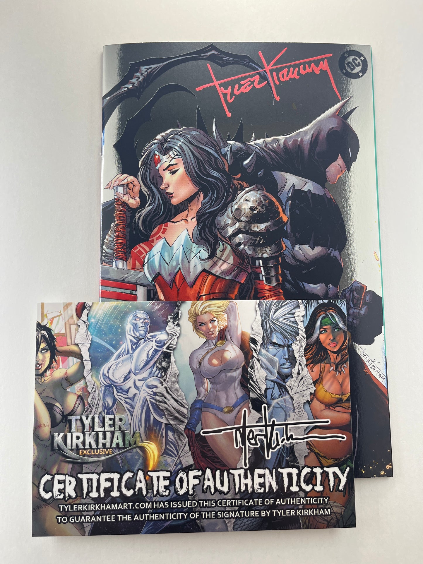 Absolute Wonder Woman #15 Comics Elite/Comic Traders/616 Comics Tyler Kirkham Foil Virgin Variant (Feb 2026) (Signed by Tyler Kirkham with COA)