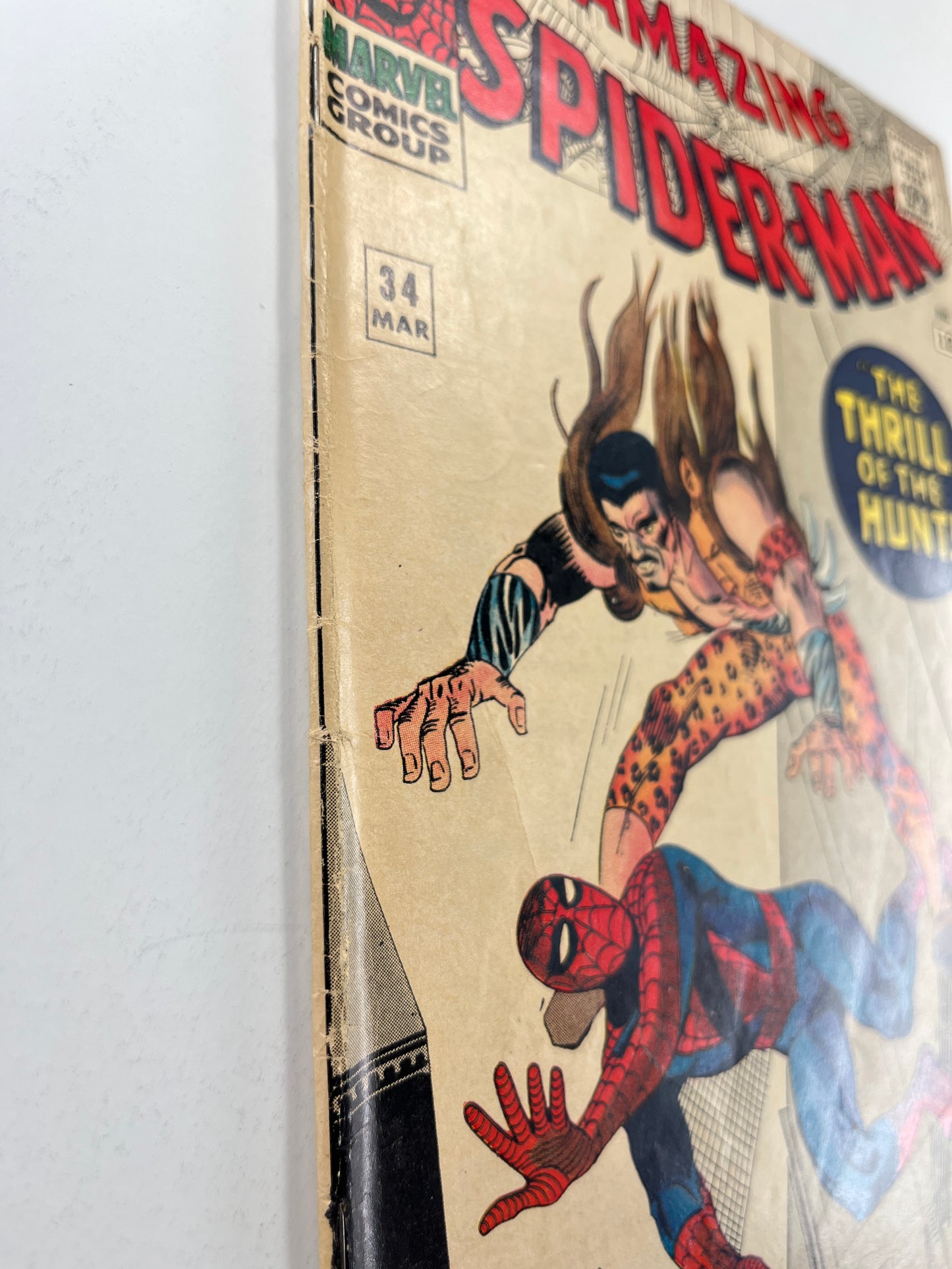 The Amazing Spider-Man #34 (Mar 1966) (2nd Gwen Stacy) (2nd Kraven)
