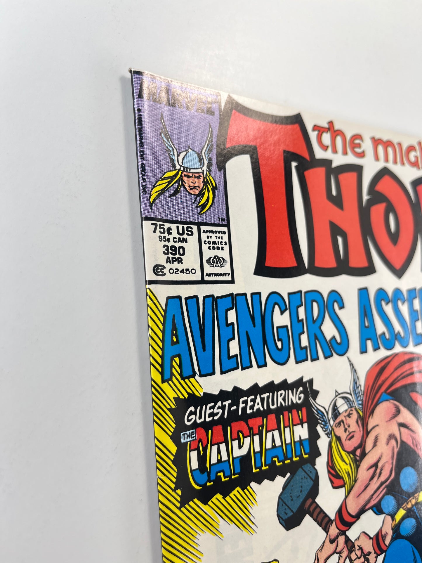 Thor #390 (Apr 1988) (1st Cap Lifts Mjolnir)