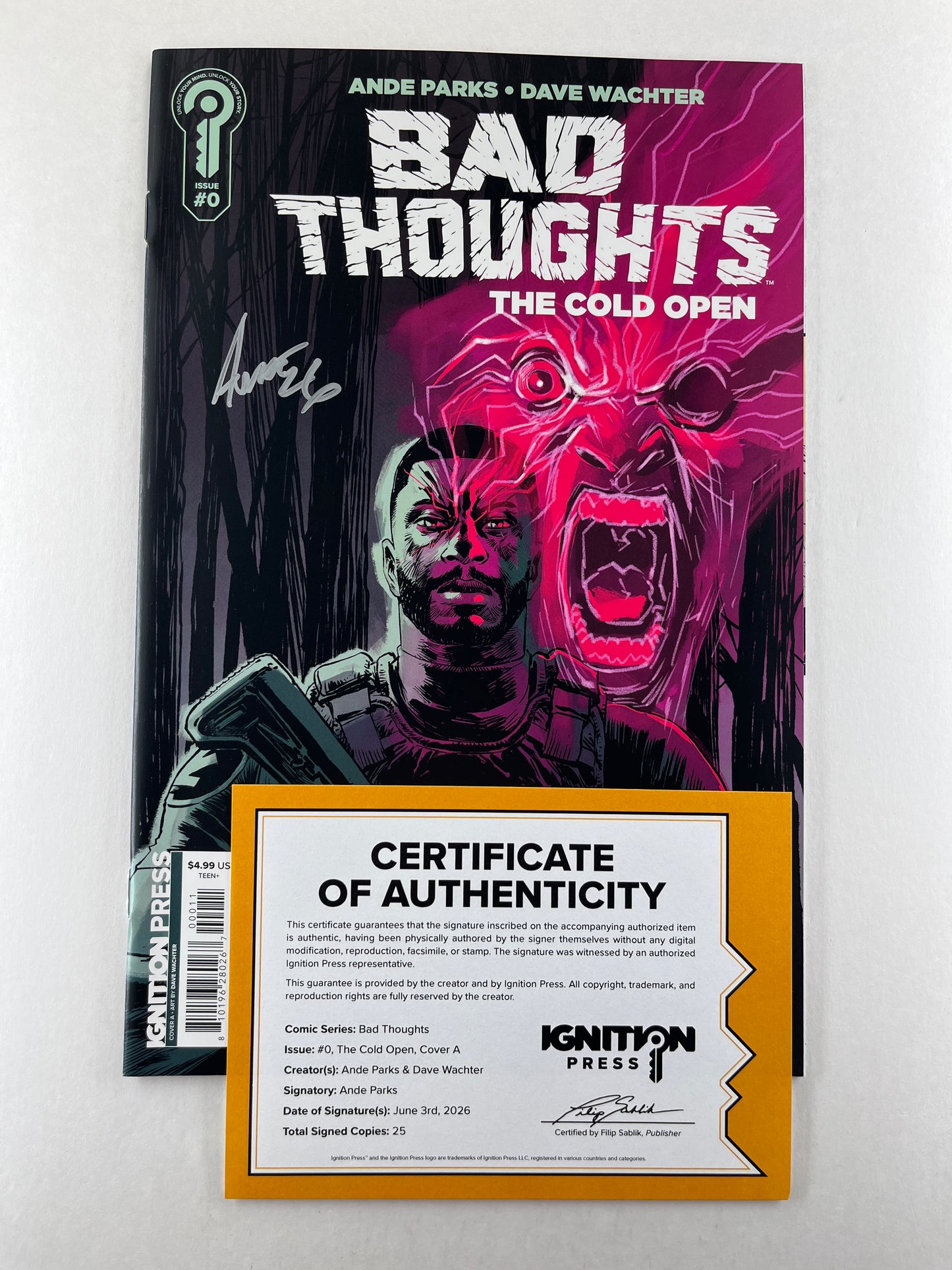 Bad Thoughts: The Cold Open #0 (Mar 2026) (Signed by Ande Parks w/COA)