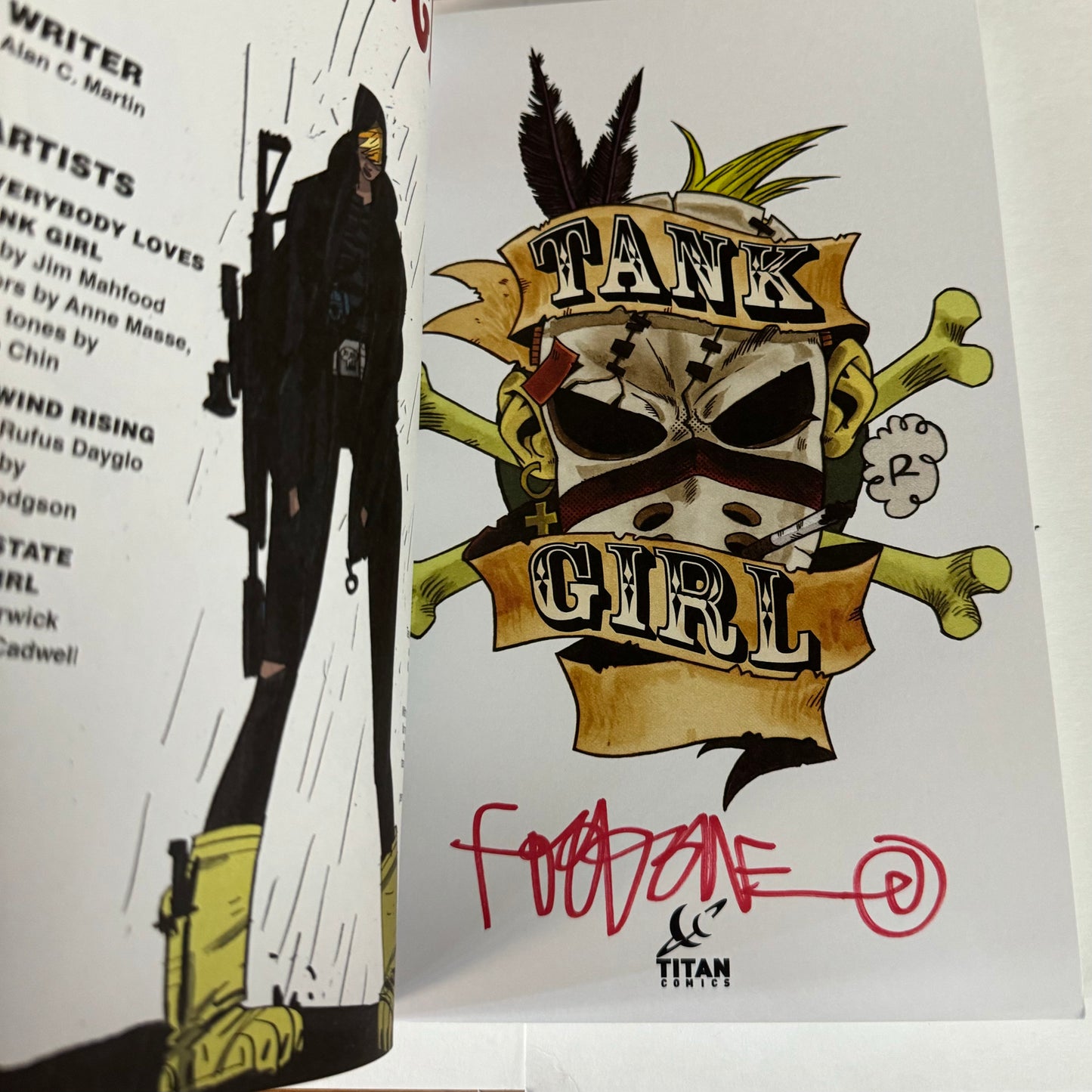 Tank Girl: Total Tank Girl TPB SIGNED BY JIM MAHFOOD π₯π₯