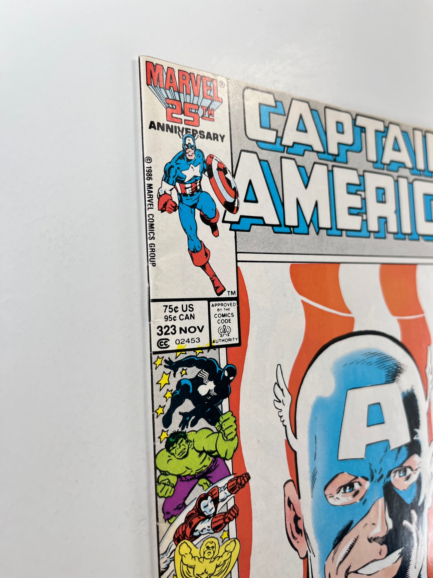 Captain America #323 Newsstand Edition (Nov 1986) (1st Super Patriot)