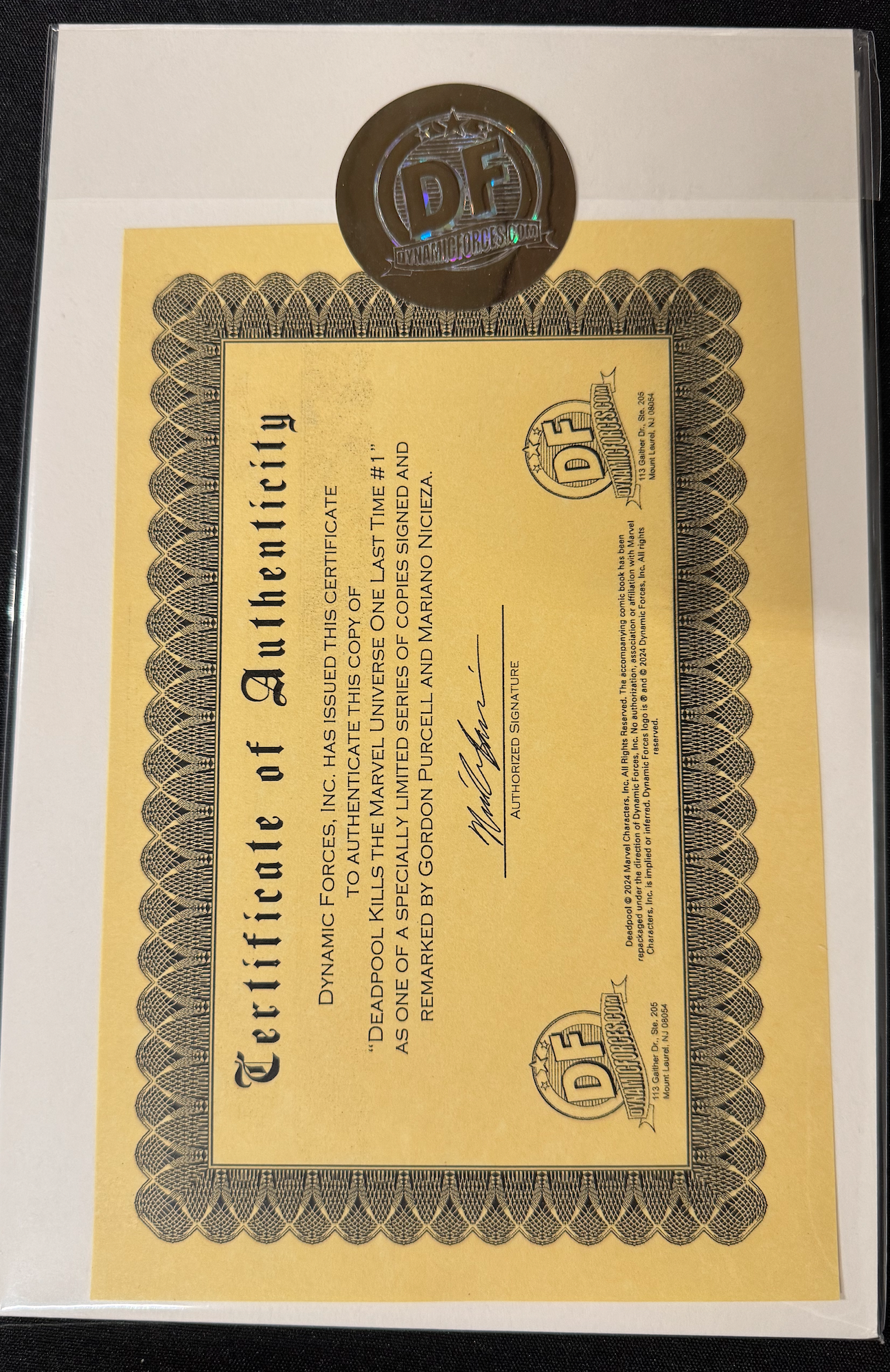 DF DEADPOOL KILLS THE MARVEL UNIVERSE ONE LAST TIME #1 (Limit 1 Per Customer) BLANK VARIANT WITH A SKETCH BY JOHN PLEAK (MR) (rel:01/28)