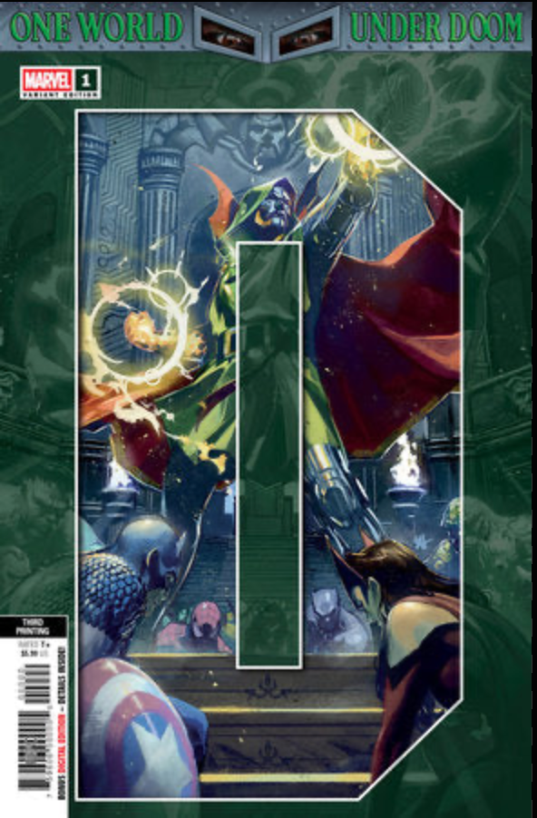 ONE WORLD UNDER DOOM #1 3rd, #2 2nd, #3 2nd, #4 2nd printing connecting set (Limit One))