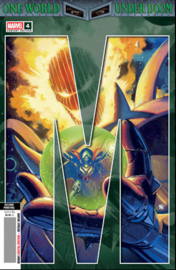 ONE WORLD UNDER DOOM #1 3rd, #2 2nd, #3 2nd, #4 2nd printing connecting set (Limit One))