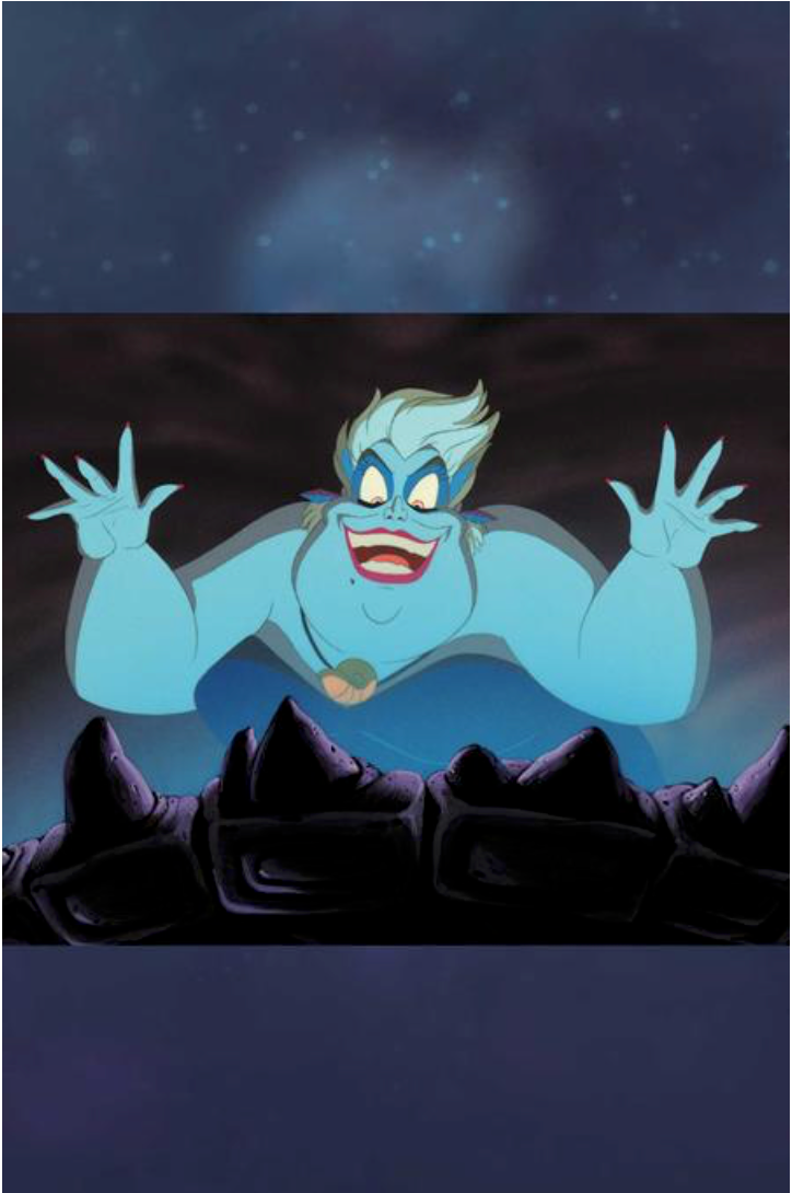 DISNEY VILLAINS URSULA #5 CVR F INC 1:10 STORYBOOK ART VIRGIN VAR (Limit 1 Per Customer) (rel:07/15)
