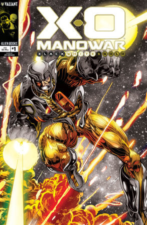 X-O Manowar: Black, White & Gold #1 (Limit 2 Per Cover) (rel:10/21)