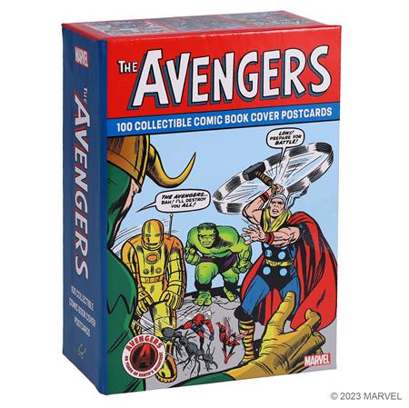 MARVEL AVENGERS 100 COLLECTIBLE COMIC BOOK COVER POSTCARDS (Limit 1 Per Cover) (rel:04/22)