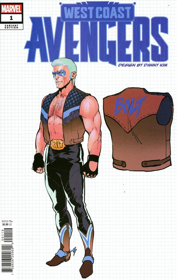 WEST COAST AVENGERS #1 DANNY KIM DESIGN VARIANT[1:10] (rel:11/27)