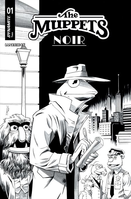 MUPPETS NOIR #1 CVR F INC 1:10 DECLAN SHALVEY LINE ART VAR (Limit 1 Per Customer) (rel:02/18)