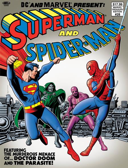 DC AND MARVEL PRESENT SUPERMAN AND SPIDER-MAN (Limit 2 Per Cover) (MARVEL TREASURY EDITION #28) #1 FACSIMILE EDITION (rel:02/04)~