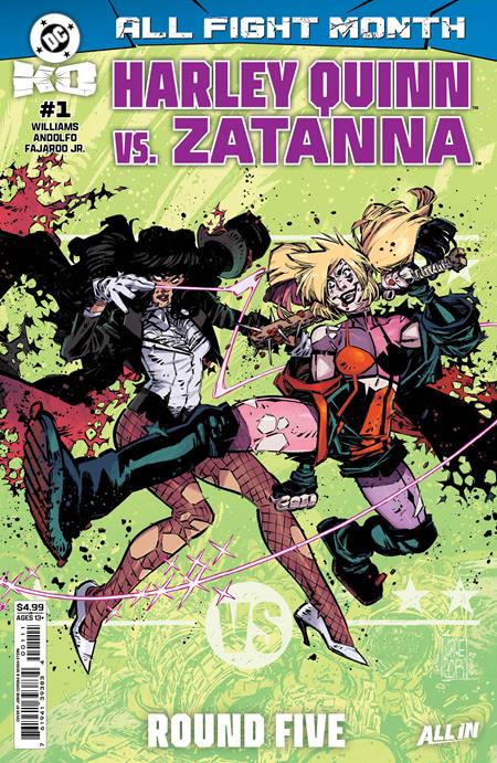 DC K.O. HARLEY QUINN VS ZATANNA #1 (ONE SHOT) (Limit 2 Per Cover) (rel:12/17)~