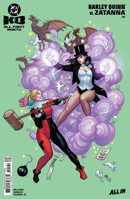 DC K.O. HARLEY QUINN VS ZATANNA #1 (ONE SHOT) (Limit 2 Per Cover) (rel:12/17)~