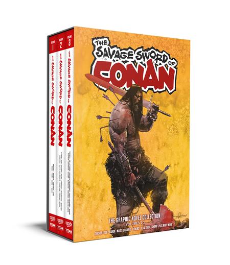 SAVAGE SWORD OF CONAN HC VOL 01-03 SLIPCASE SET DIRECT MARKET EDITION GERARDO ZAFFINO CVR (MR) (Limit 1 Per Cover) (rel:11/04)