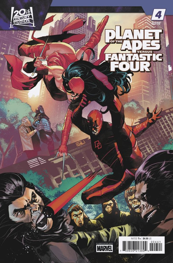 PLANET OF THE APES VS. FANTASTIC FOUR #4 (Limit 2 Per Cover) (rel:05/27)~