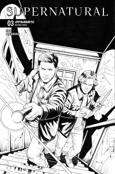 SUPERNATURAL #3 (Limit 1 Per Customer) CVR F INC 1:10 ANDREA BROCCARDO LINE ART VAR (rel:12/17)