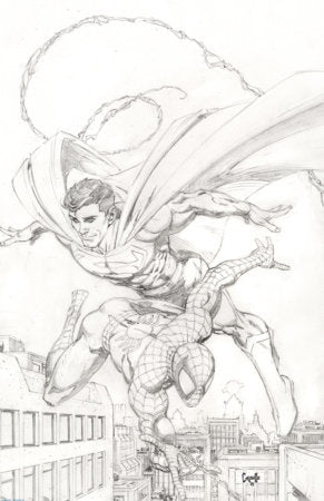 MARVEL/DC: SPIDER-MAN/SUPERMAN #1 GREG CAPULLO VIRGIN SKETCH VARIANT[1:200] (Limit 1 Per Customer) (rel:04/22)