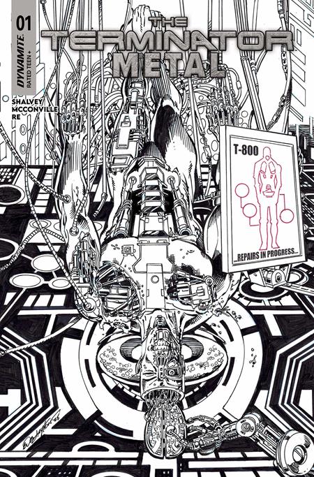 TERMINATOR METAL #1 CVR M INC 1:5 BOB LAYTON LINE ART FOC BONUS VAR (Limit 1 Per Customer) (rel:10/29)