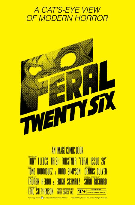 FERAL #26 (Limit 2 Per Cover) (rel:09/23)