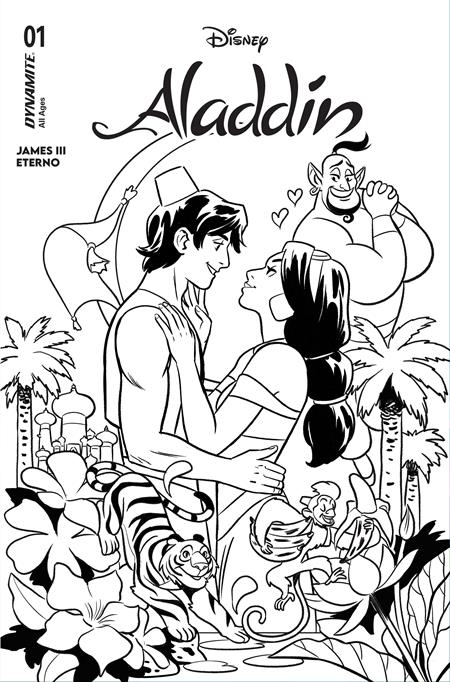 ALADDIN #1 CVR I INC 1:10 NATACHA BUSTOS LINE ART VAR (Limit 1 Per Customer) (rel:07/08)