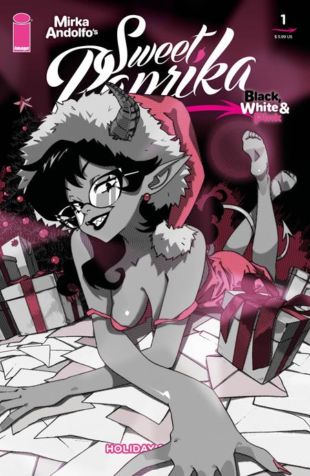 MIRKA ANDOLFOS SWEET PAPRIKA BLACK WHITE & PINK HOLIDAY SPECIAL (ONE SHOT) (MR) (Limit 2 Per Cover) (rel:12/24)